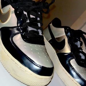 Limited edition holographic platform air force ones. Size 6